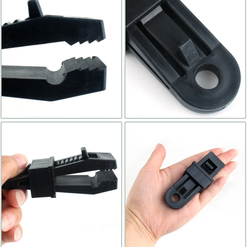 

24Pcs Outdoor Wind Rope Buckles Multipurpose Tent Clips Camping Canopy Fixing Clamp Durable Windproof Wind Rope Awnings Clamp