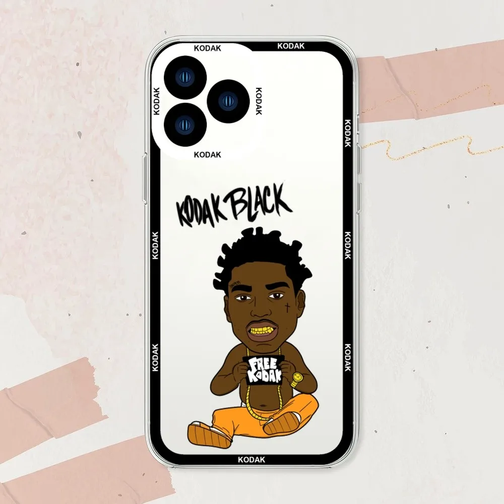 Rapper Kodak black Flirting With Death Phone Case For Samsung S20 S21 S22 S23 Fe Lite Plus Ultra Transparent Border Shell