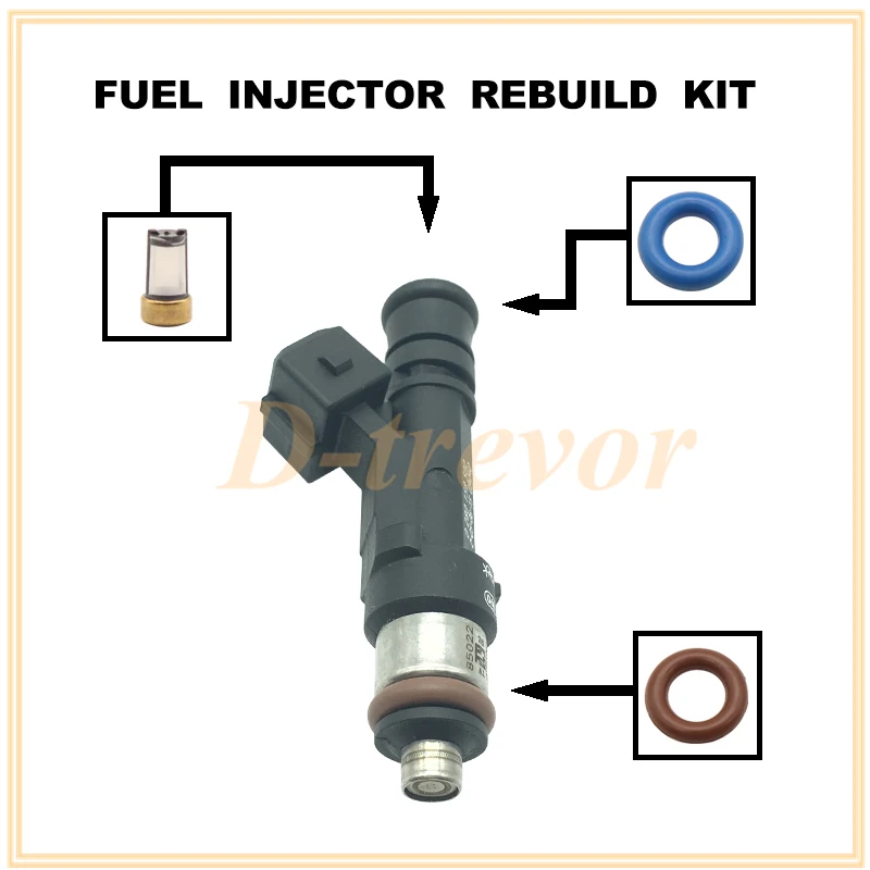 Fuel injector nozzle repair kit For 0280158502 For Lada 110 Sedan 1.5L VAZ-2111 1995-