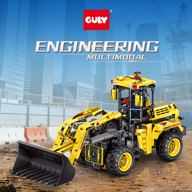 

Engineering Series Excavator Model Building Blocks Kit Wheel Loader Bulldozer Assembly Toy Vehicle Kid Birthday Gift 96001
