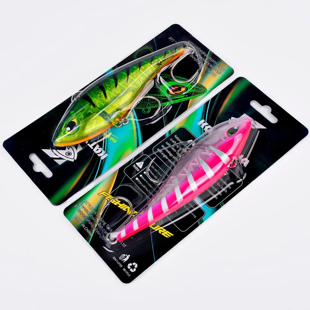 Señuelos de Pesca de Agua Salada de 13.5/16cm, Cebo Duro Flotante y Hundible para Lanzamiento Largo, Tipo Lápiz, para At
