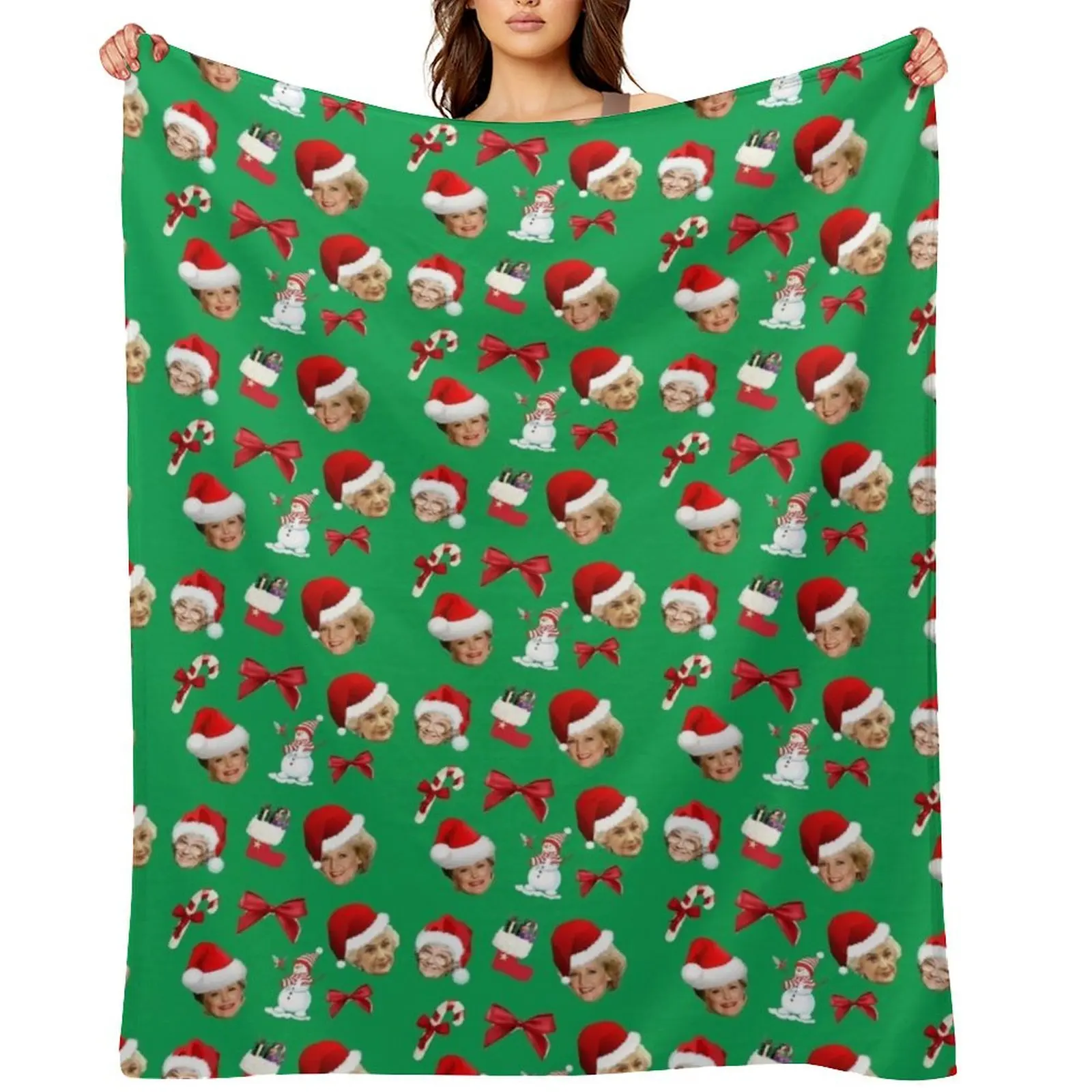 

Golden girls- christmas pattern Throw Blanket Decorative Throw Summer Plush Decoratives Blankets