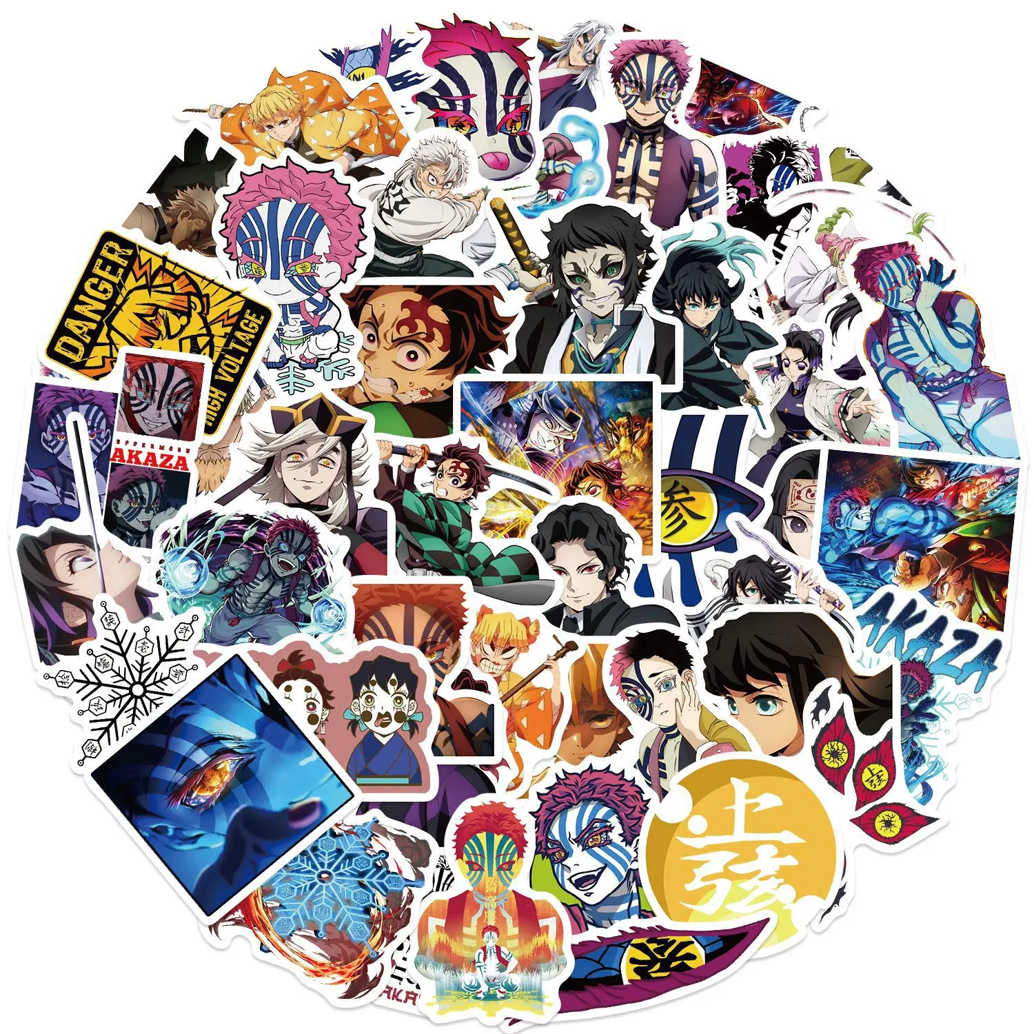 10/50PCS Demon Slayer: Kimetsu No Yaiba‌ Anime Graffiti Stickers Hot Animation Cartoon Decal DIY Laptop Phone Guitar Kid Toys