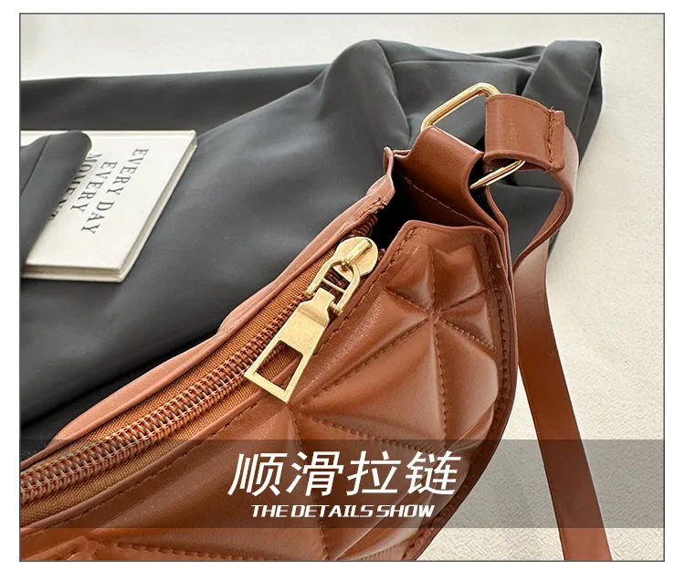 Retro Casual Frauen Totes Schulter Taschen Mini Mode Weibliche Unterarm Einkaufstasche Weibliche Leder Einfarbig Handtasche für Frauen – Detail 8