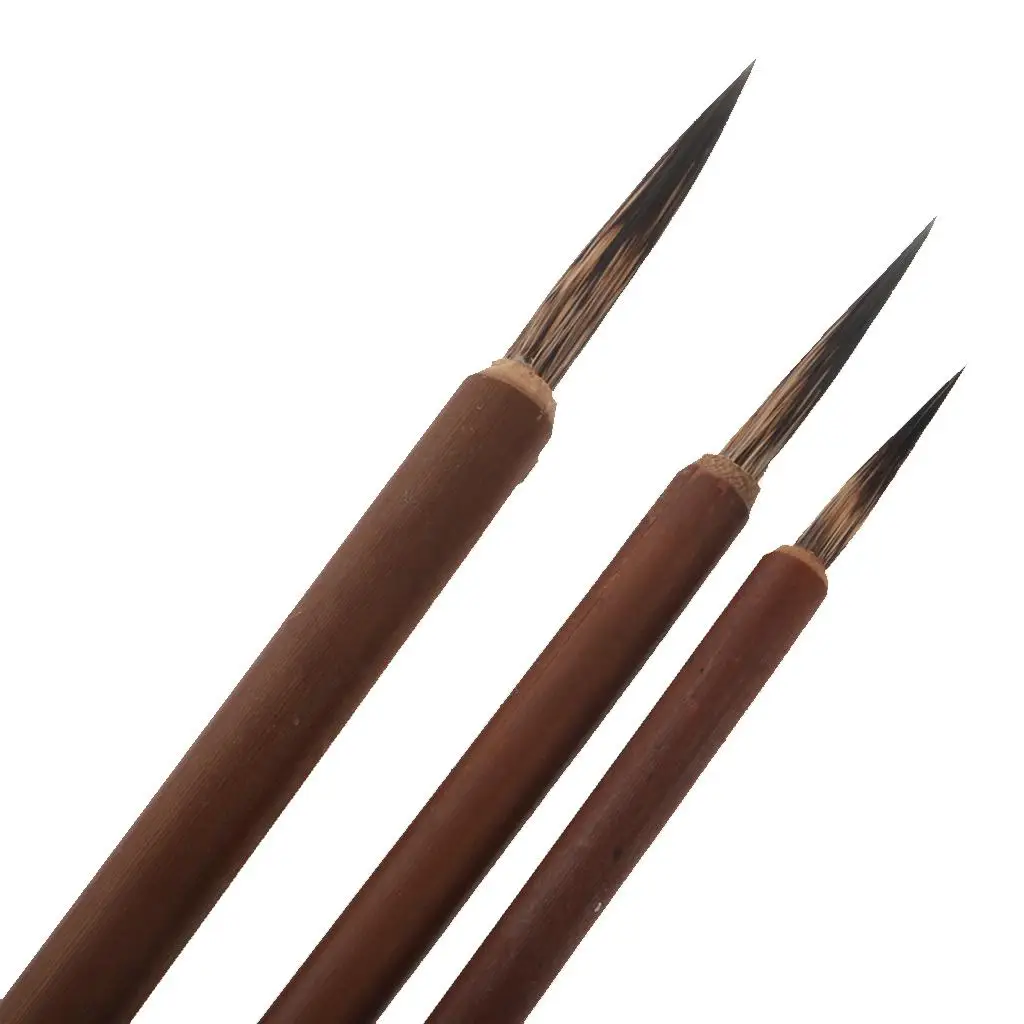 3x 3pcs/Set Chinese Calligraphy Brushes Sumi Painting Figure Drawing Brushes