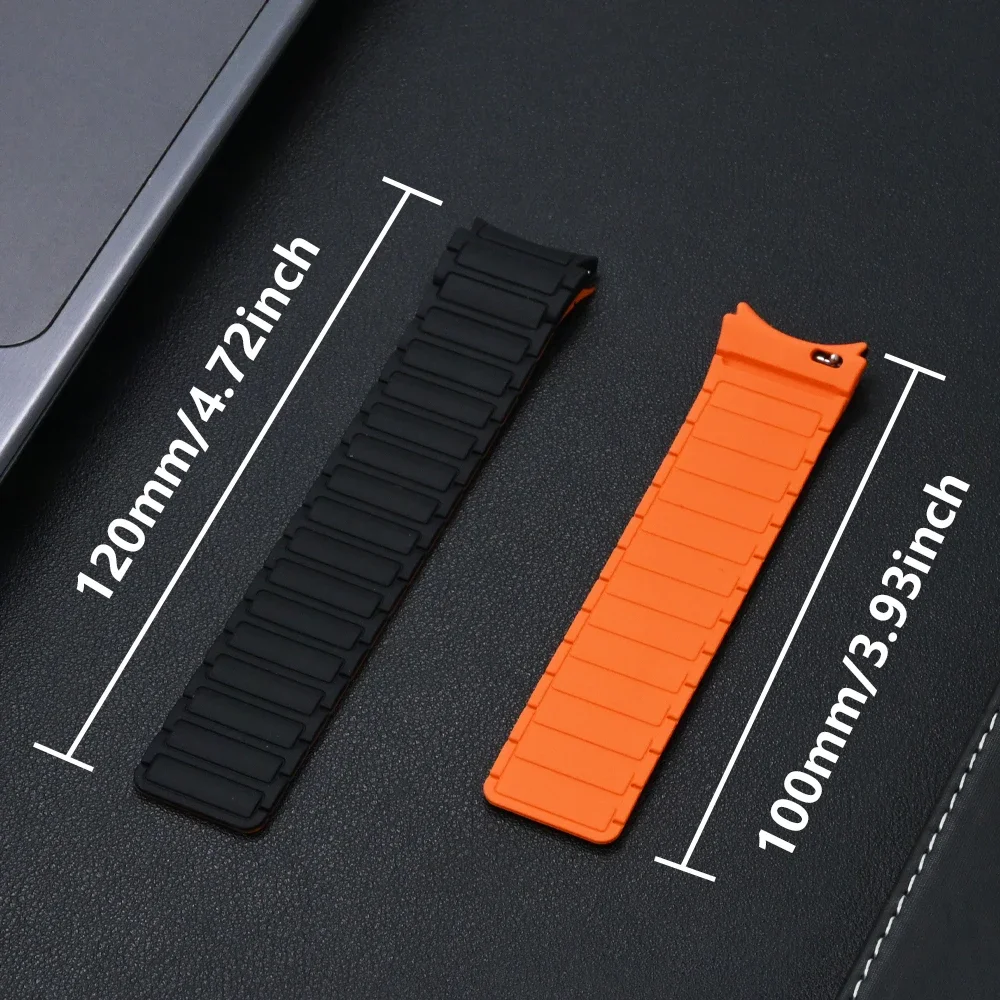 Tali Loop lembut untuk Samsung Galaxy 7, 6 44mm 40mm gelang silikon + casing plastik untuk Galaxy 6 7 40mm 44mm perubahan ke Galaxy Ultra