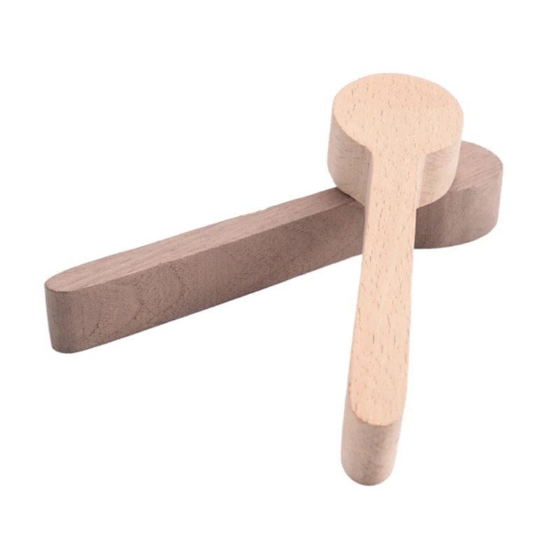 

X59A_2шт. Набор пустых ложек для резьбы по дереву из бука и ореха, незавершенный деревянный