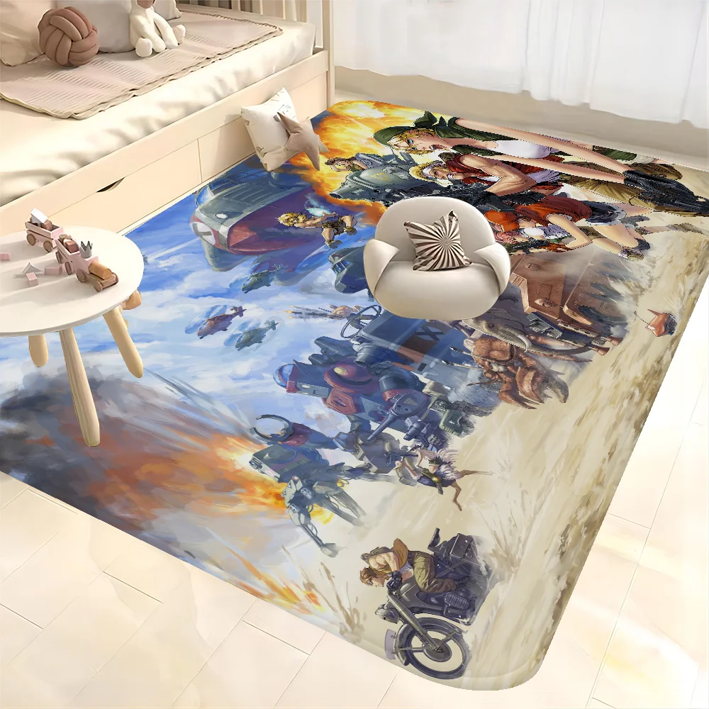 

Retro Game Metal Slug Bathroom Mat Retro Multiple Choice Living Room Kitchen Rug Non-Slip Bedside Mats