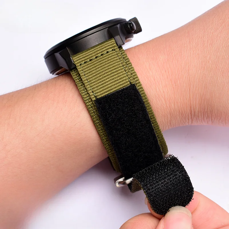 Premium Nylon Hook and Loop Fastener Durable Watch Strap for Bell Ross/Panerai Outdoor Sports Canvas band 22 24 mm