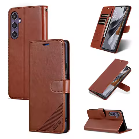 Flip case for Samsung Galaxy S25 Ultra S25+ S24 S24+ S23 Plus S22+ S21 FE wallet cover S23Ultra anti-crack casing stand holder