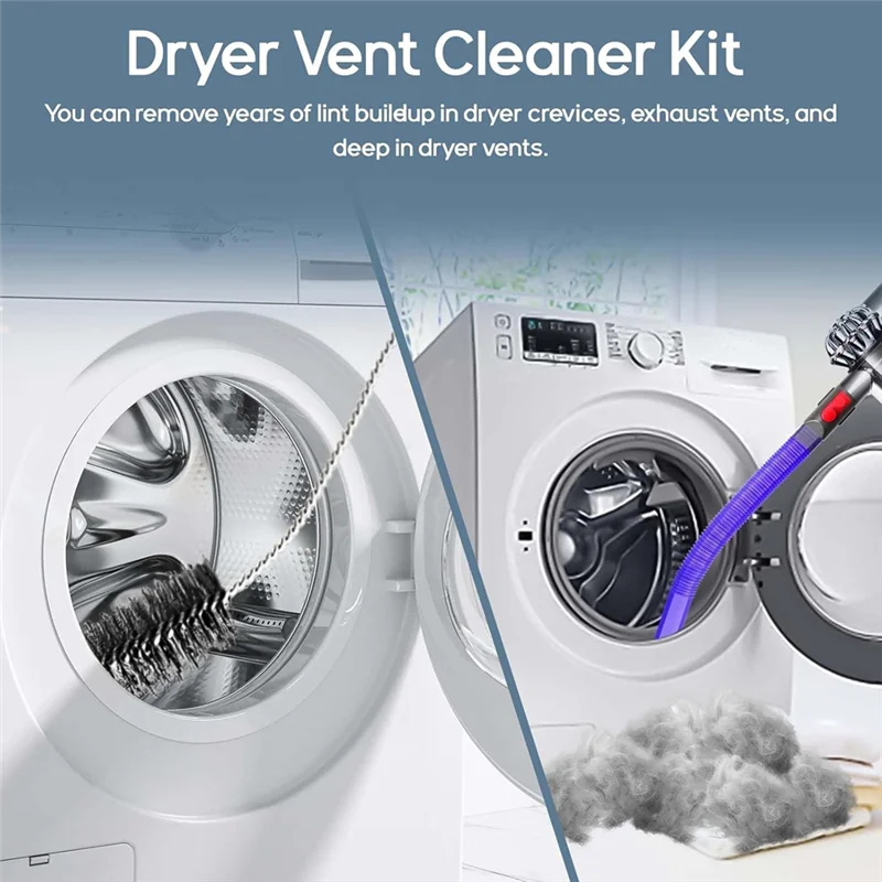 WHYY-5PCS طقم تنظيف فتحة التهوية للمجفف لدايسون V7 V8 V10 V11 V12 V15 V6 مرفق فتحة التهوية لإزالة الوبر للزوايا والفجوات