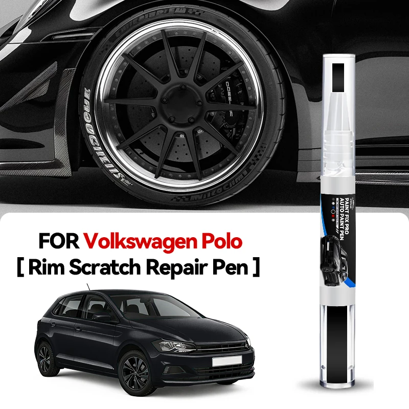

Ручка-карандаш для ремонта краски колесных дисков Hot Wheel, средство для удаления царапин, аксессуары для авто, черный цвет, для Volkswagen Polo, белый LC9A