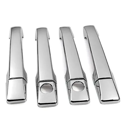 4 alças chrome maçaneta da porta lateral cobre guarnições para mercedes-benz 85-95 w124 e-class 83-93 w201 c-class e420 260e 190e 190d