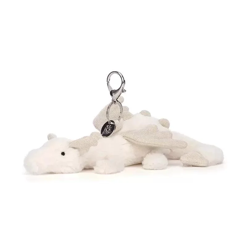 

Брелок-подвеска Jellycat Snow Dragon (Белый Дракон) из Великобритании, плюшевая игрушка-талисман для сумки, подарок