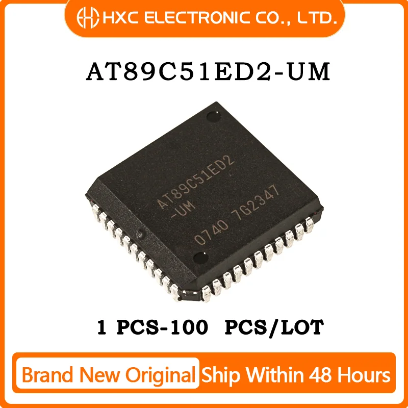 

1/5/10PCS 100% NEW AT89C51ED2-UM AT89C51ED2 PLCC44 Microcontroller CHIP