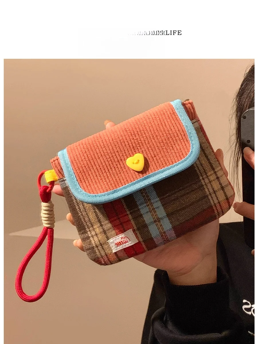 

Портативная многослойная сумка-органайзер для монет и косметики, дорожная косметичка с квадратным узором, для домашнего хранения