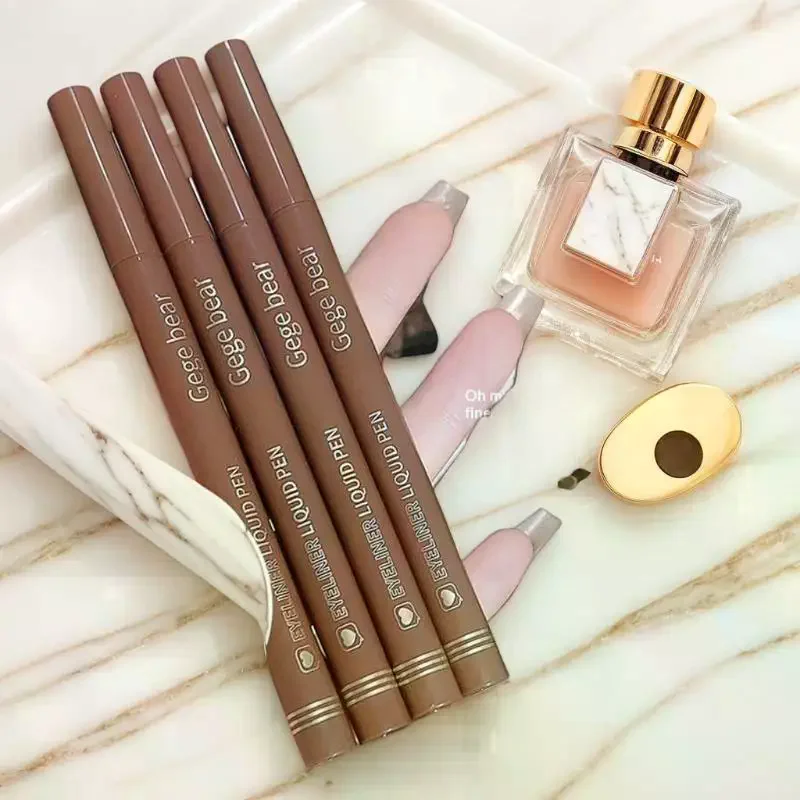 Gege bear Płynny eyeliner w pisaku Wodoodporny Długotrwały Eyeliner w Kształcie Jedwabnika Odporny na rozmazywanie Szybko i Gładko Się Wysychający Makijaż Oczu