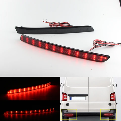 Автомобильный задний бампер для VW T5 Transporter/ Caravelle/Multivan 2012-2016, светодиодный задний сигнальный фонарь, стоп-сигналы, автомобильные аксессуары