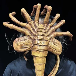 In Stock New Halloween Gift Scary Alien Mask Monster Party Prop Scorpion Alien Face-Holding Bug Mask Halloween Room Decoration