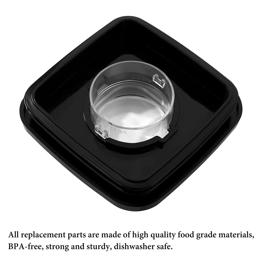 LITE-10X غطاء مربع للخلاط وغطاء مركزي لبرط خلاط Os-Ter مناسب لاستبدال غطاء جرة مربع للخلاط 4903