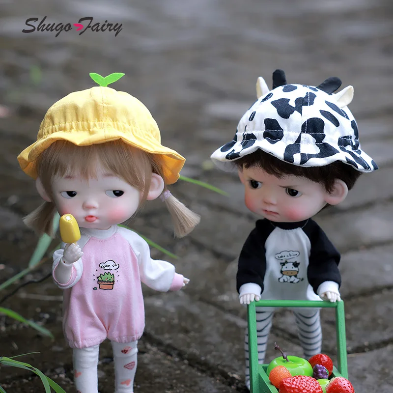 Shuga Fairy Niuniu 1/6 BJD Dolls Full Set - Exquisite Doll with Pouted Expression Ball Jointed Doll Toys