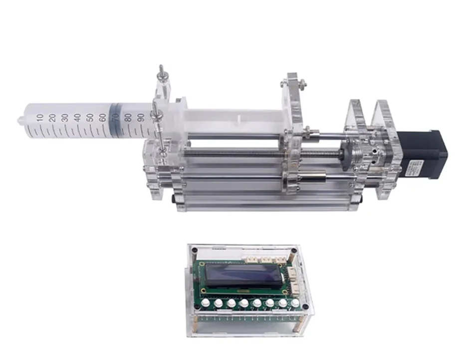 1-150ML Laboratory Micro Syringe Pump Mini Desktop Injection Pump Liquid Glue Dispenser Electric Injection Pump DC 12V