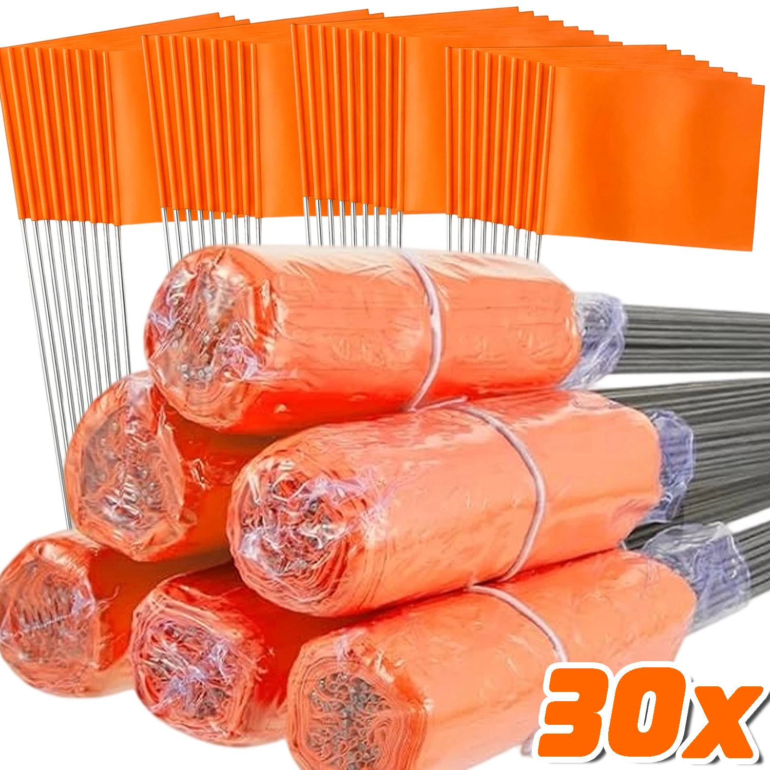 

Lawn Marking Flags for Sports Event Construction Site Route Positioning Landmark Waterproof Non-Fading PVC Flag Red Green Orange