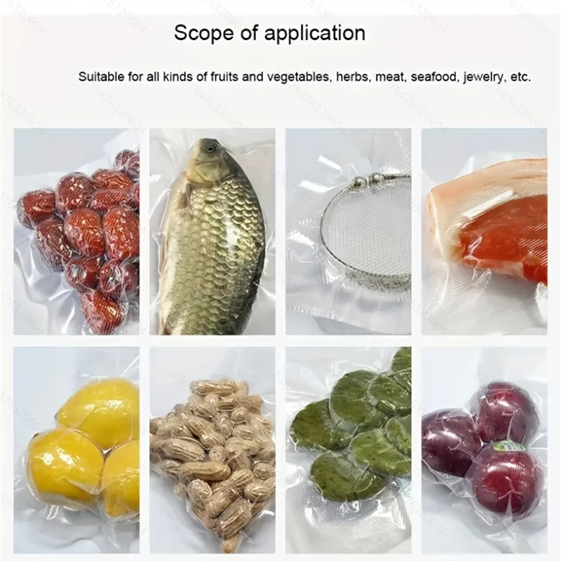 4 قطع أكياس سد الفراغات: 4 لفات (عرض M/L/XL)، 3 أمتار لكل منهما. مثالية لتخزين المواد الغذائية ووس فيديو وإعداد الوجبات. متوافق مع المكنسة الكهربائية