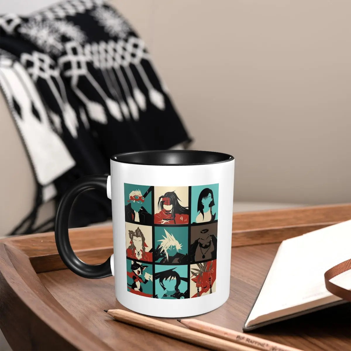 

Fantasy Final Seven Mug Funny Ceramic Coffee Cups Tea Mugs Milk Cup Drinkware Gifts for Friends