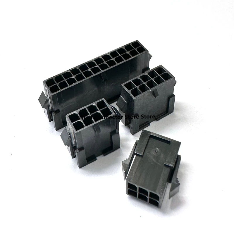 10PCS Micro-Fit 3.0mm Pitch Connector Double Row Female Housing 2/4/6/8/10/12/14/16/18/20/22/24Pin 5557 43020 Series