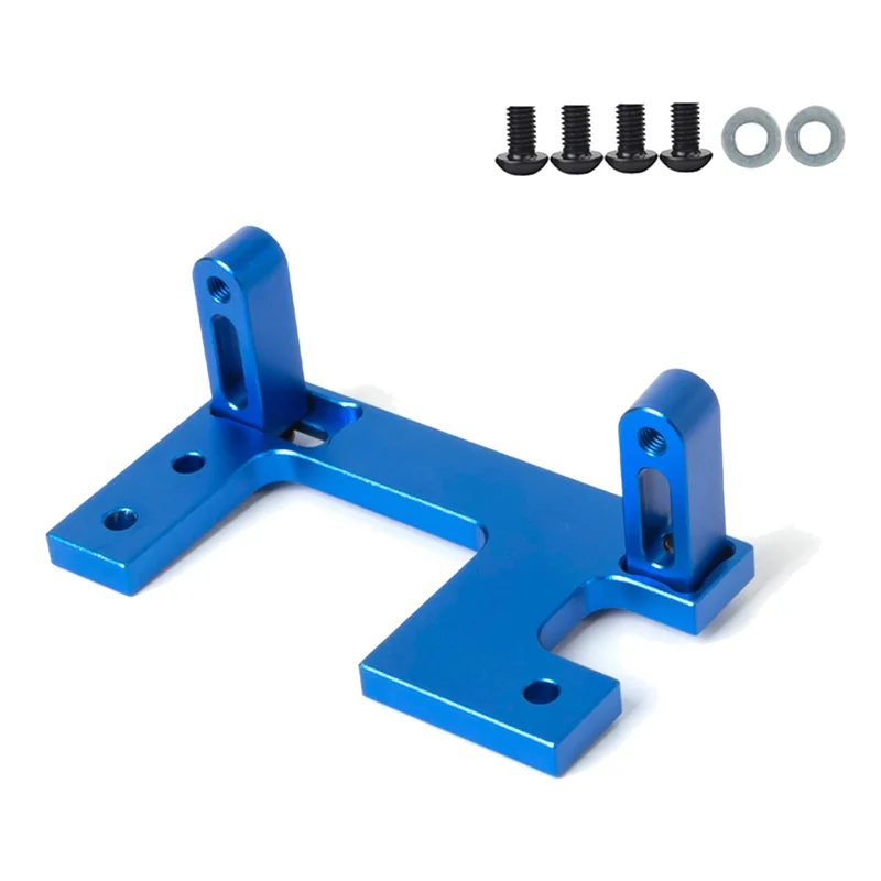 Steering Gear Bracket G-6003 Tractor Beam Hole Metal Accessories for 1/14 Truck RC Car Parts,Blue