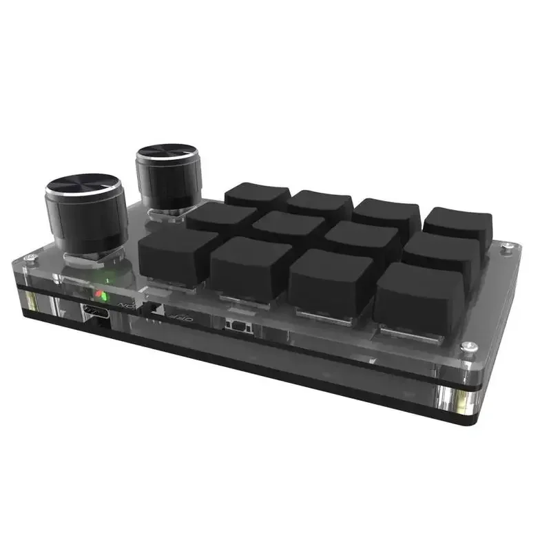 US.EU Bluetooth USB Custom 9 Keys 12 Keys Keyboard Volume Knob Programming Macro Gaming Photoshop Keypad Mechanical Keyboard