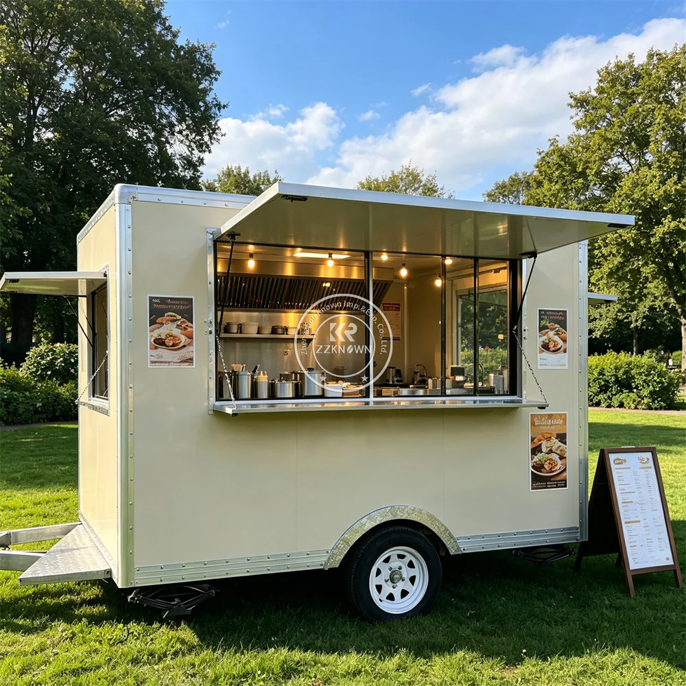 

Factory OEM Mobile Food Truck Fully Equipped Commercial Catering Kitchen Custom Food Trailer Ice Cream Dessert Truck