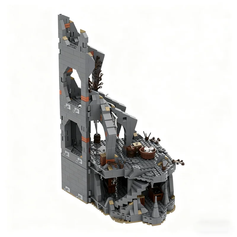 1036 peças moc ucs dol guldur parte 6 8 os anéis modelo blocos de brinquedo de construção arquitetura presentes de natal ideia educação tijolo