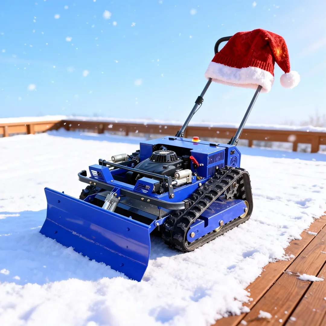 Customized Compact Lawn Mower Robot - Remote Control with Snow Shovel 550mm Cutting Width