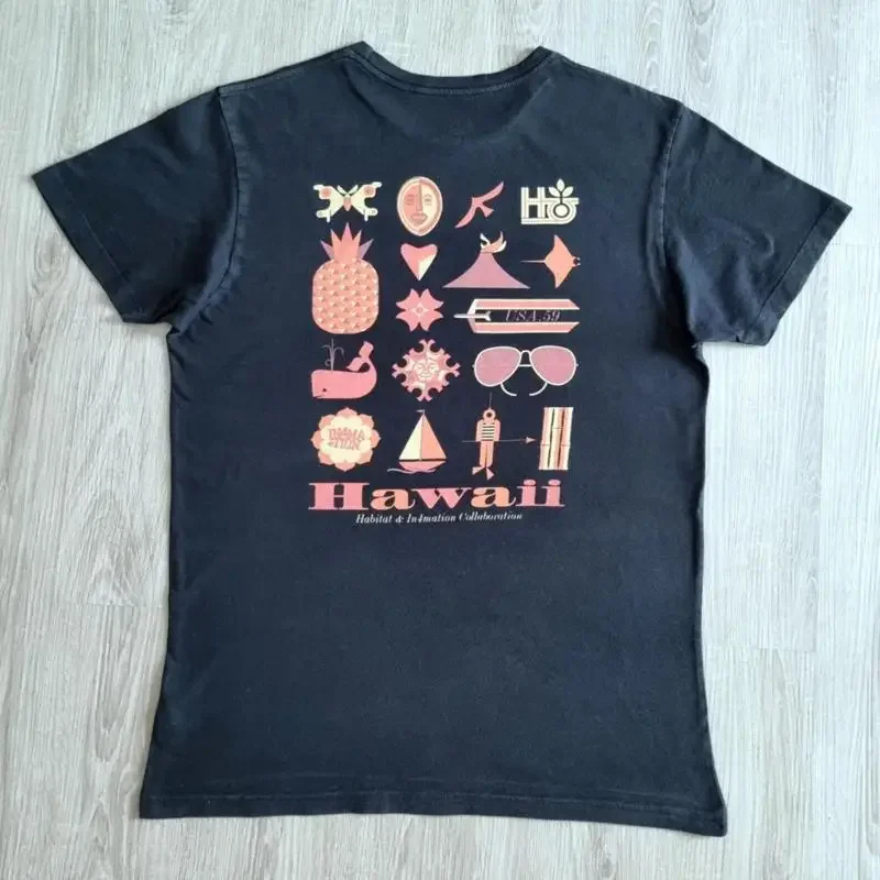 RARE Vintage HABITAT Skateboard T Shirt L In4mation Alien Workshop Birdhouse Baker