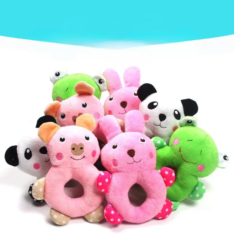 Stuffe Cartoon Panda Frog Rabbit Dog Soft Plush Pet Chew Toy For Small Dog Teddy Chihuahua Puppy Cat Interactive Toys