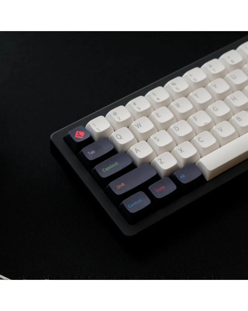 

White keycap 126 keys PBT material XDA highly sublimation process Suitable for a variety of mechanical keyboards