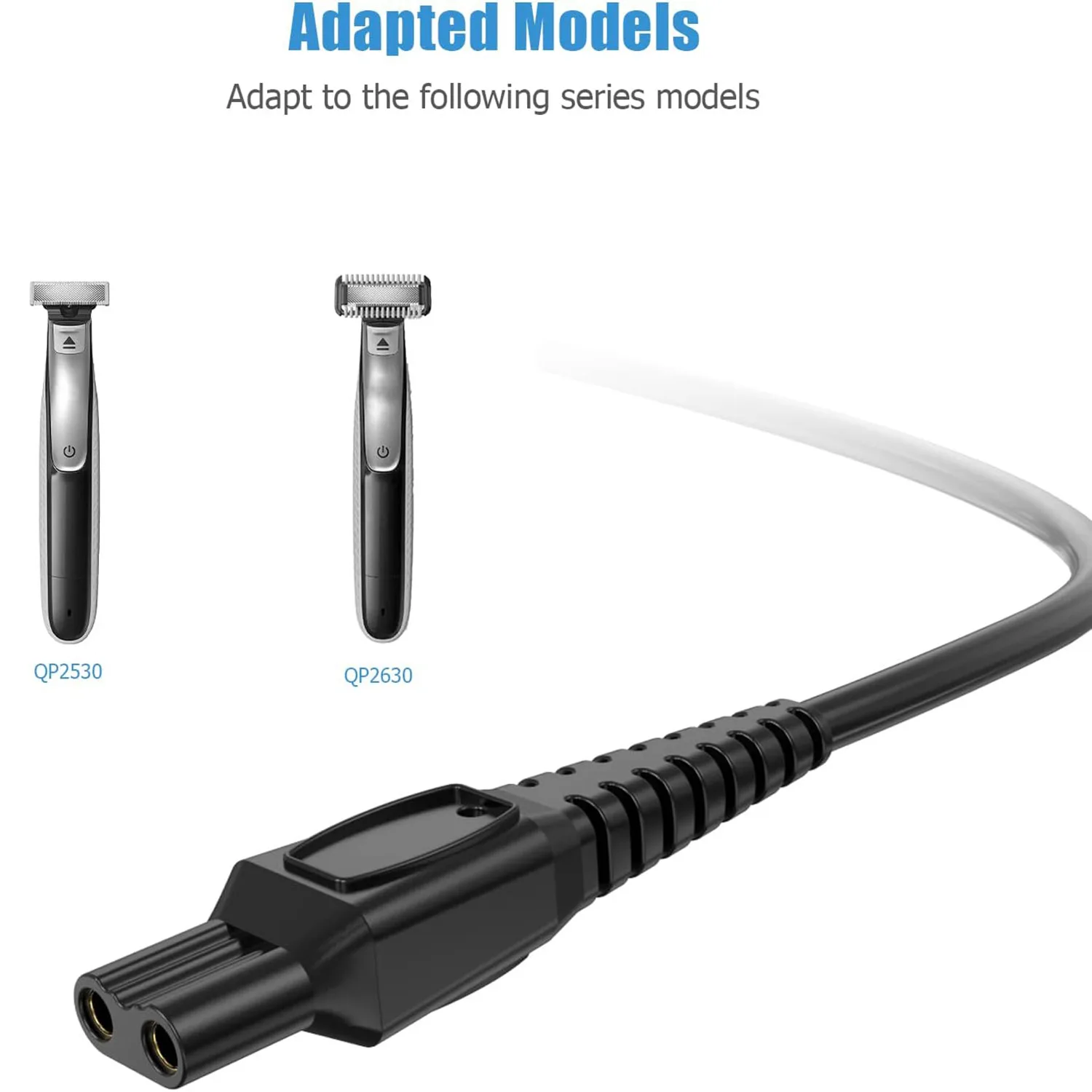 USB Shaver Charger Cable Kit for Philips, Ancable Shaver Charger kit for Almost All Philips Shavers, Series 1000, Series 3000