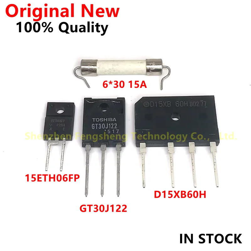 

（1set）GT30J122 15ETH06FP D15XB60H 6*30 15A fuse Four-piece set of inverter air conditioner