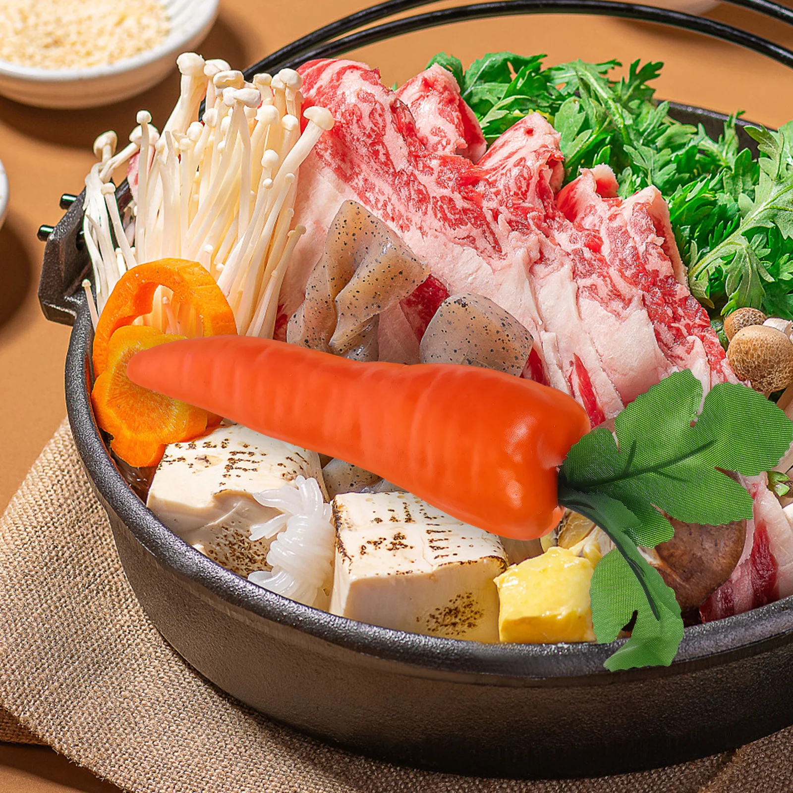 

12Pcs Simulation Carrot Decors Realistic Artificial Decorations Home Photo Props Educational Simulation Carrot Decors