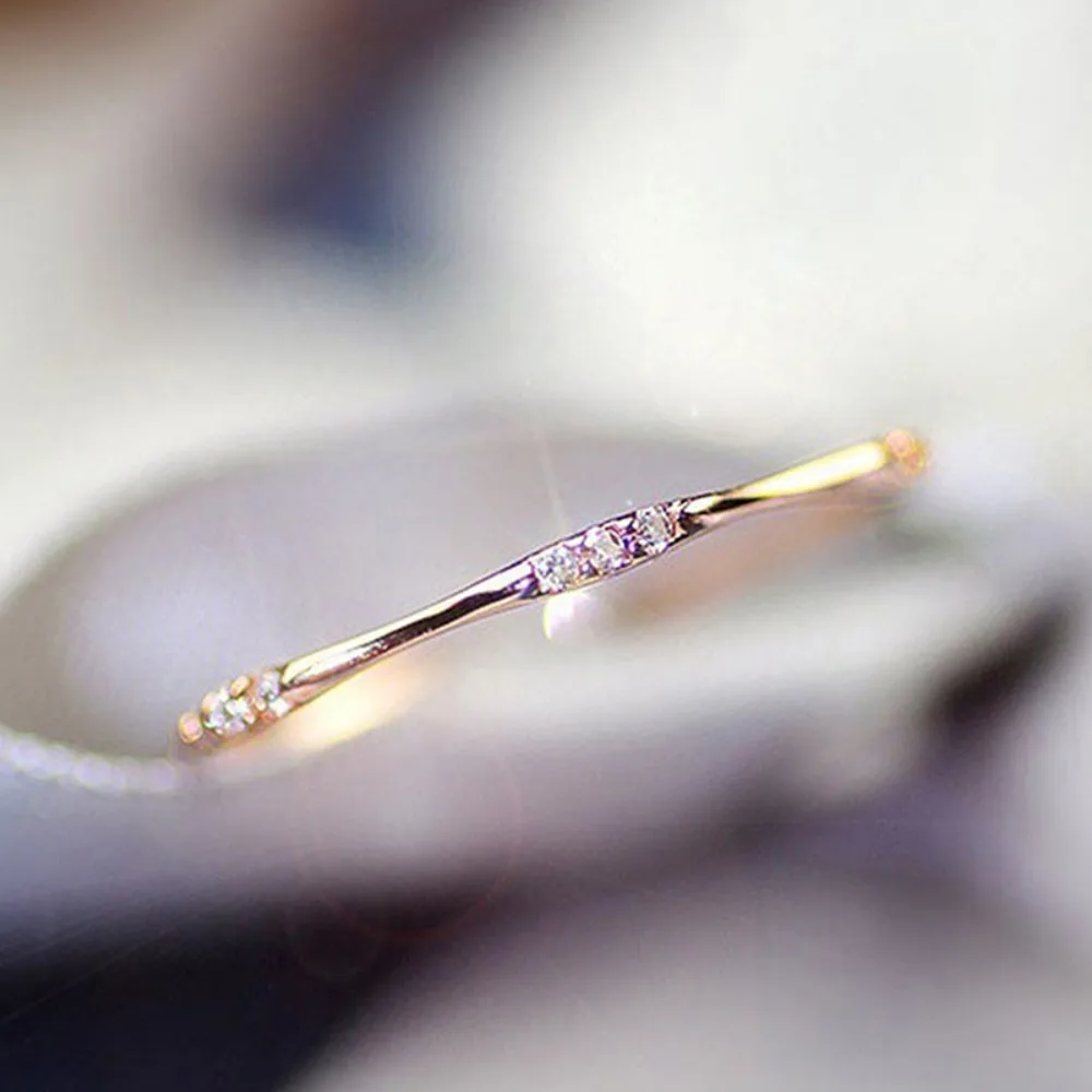 1pcs Charm Ring for Women DIY Design Small Ring Engagement Wedding Ring Anniversary Gift Jewelry