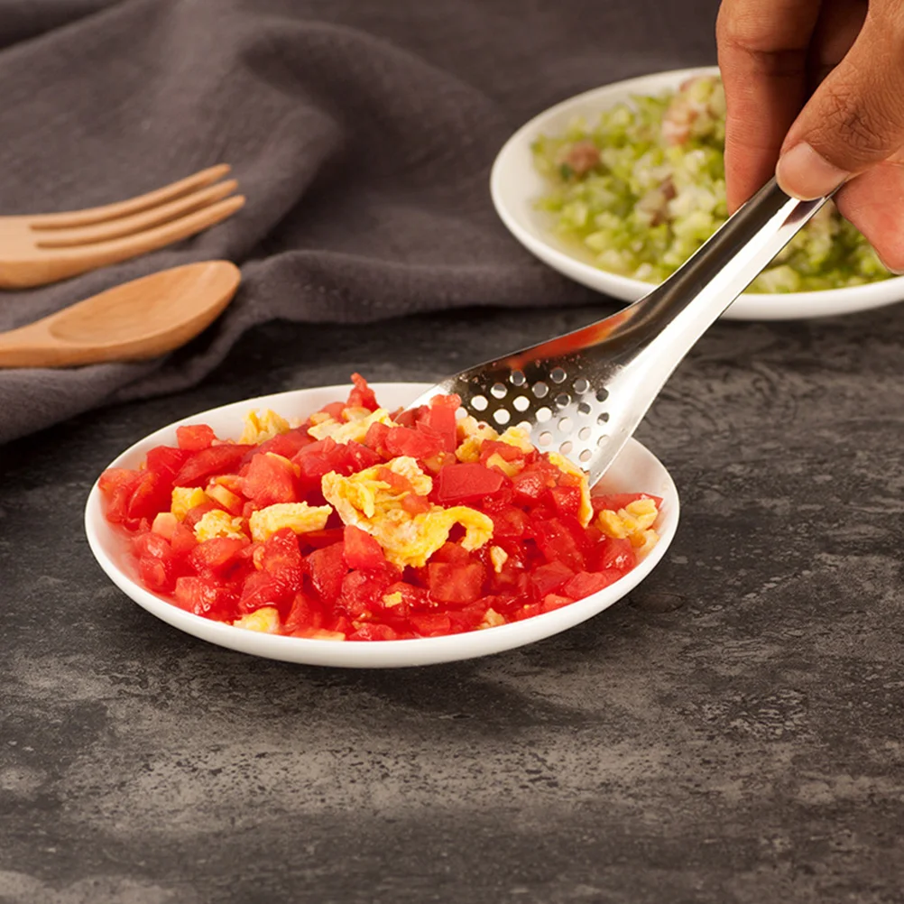 

4Pcs Stainless Steel Caviar Spoons Slotted Design Kitchen Utensils Ergonomic Cooking Gadgets Multifunction