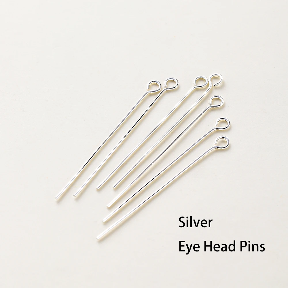 100 teile/los 14K 18K Gold Überzogene 16-50mm Kugelkopf Pins DIY Schmuck Machen Erkenntnisse Messing Metall Flachkopf Auge Kopf Pins Liefert