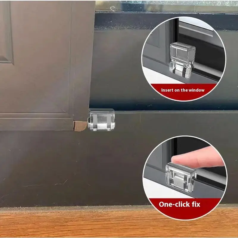 1/5 pièces limiteur de fenêtre serrure Anti chat saut fenêtre boucle Anti enfant chute enfant serrure sécurité boucle écran fenêtre boucle