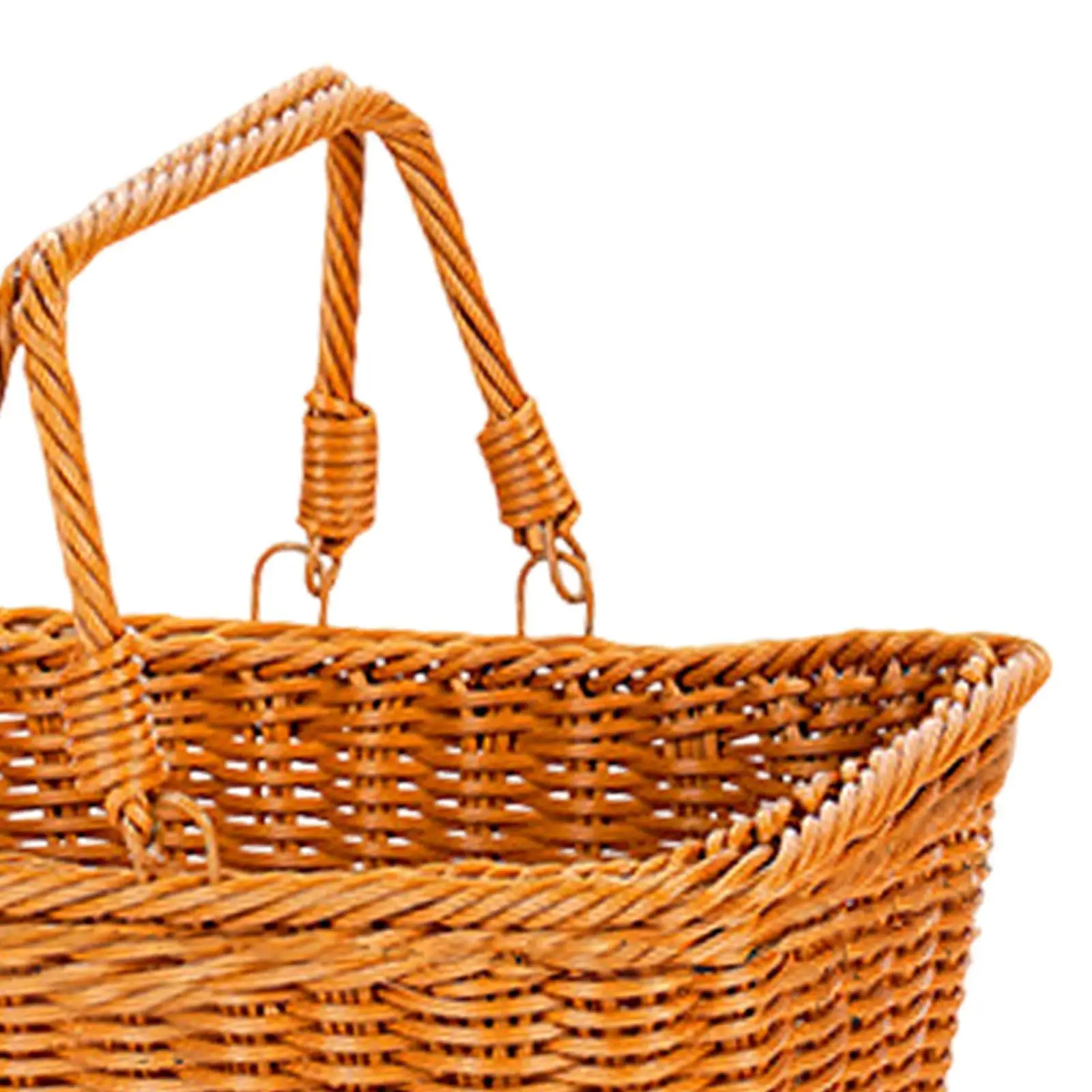 Picnic Basket Portable Storage Serving Basket for Outdoor Camping Wedding