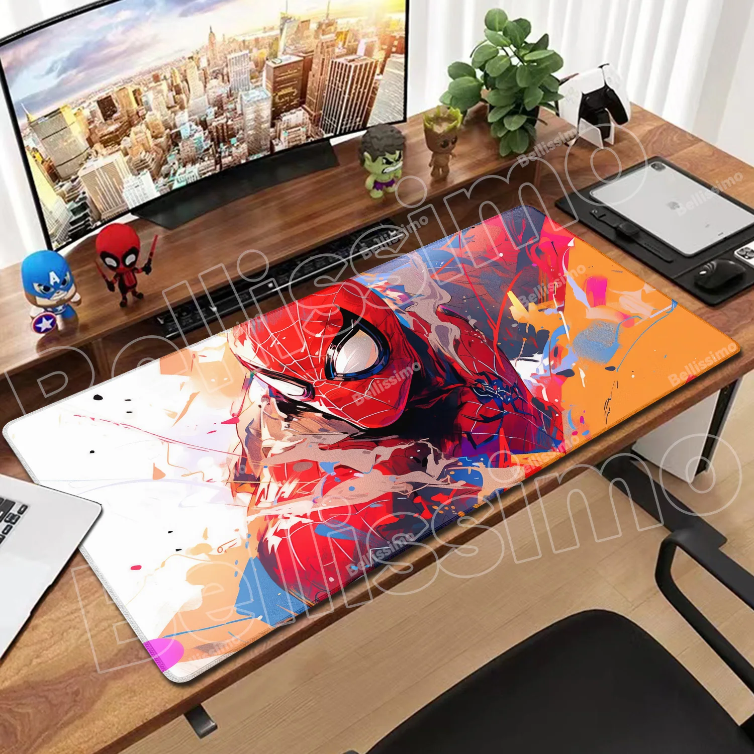 

Mausepad Computer Accessories Mats Spider Man Mause Pad Mousepad Over Edge Gaming Keyboard Pc Gamer Non-slip Rubber Desk Mat