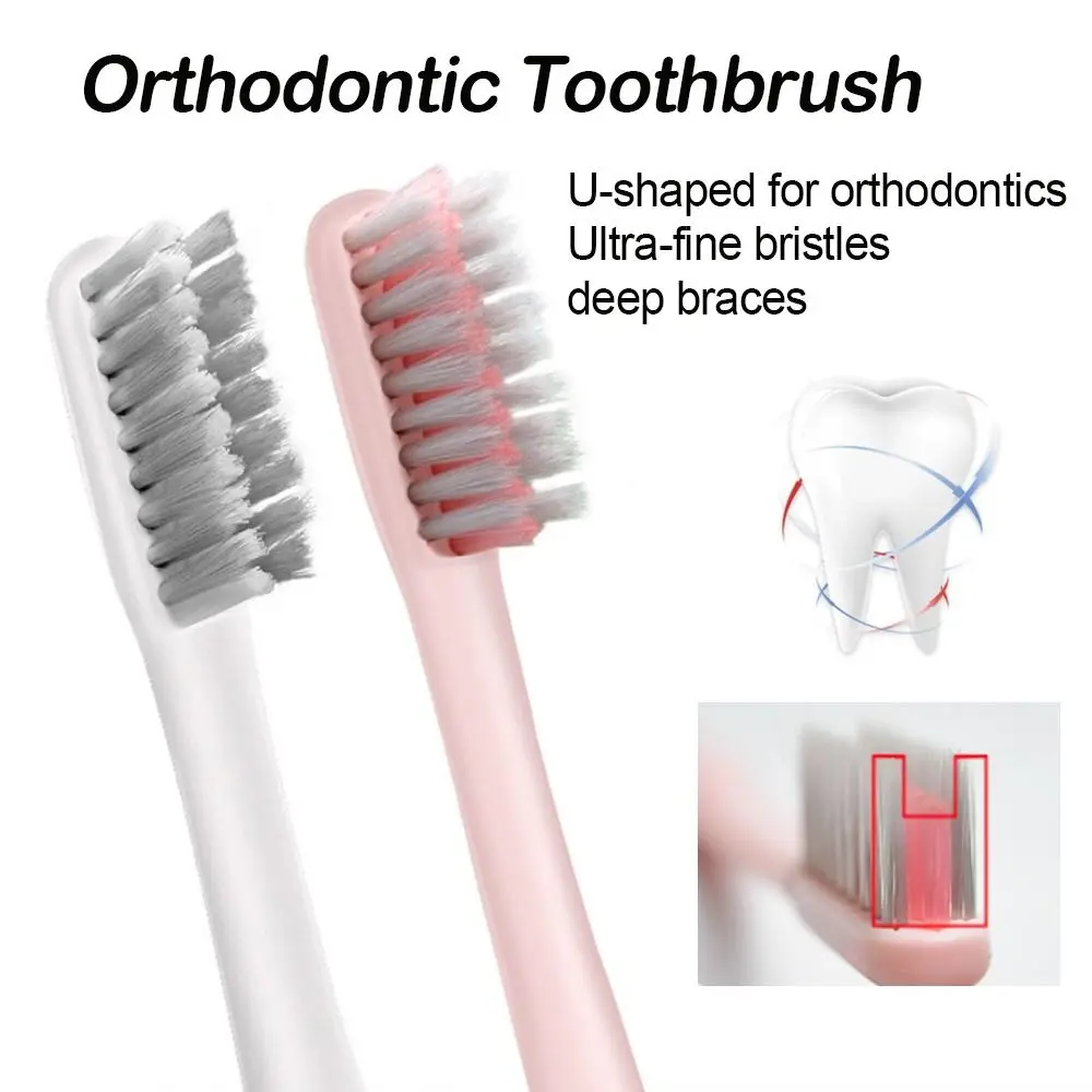 

Hygiene Care Soft Bristle Oral Health Cleaner Teeth Brace Brush Orthodontic Toothbrush Dental Tooth Brush U-Shaped Toothbrush