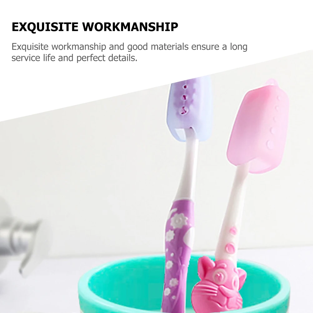 

10Pcs Travel Toothbrush Cover Set Silicone Toothbrush Head Protectors for Home Outdoor Use Lightweight Long-Lasting Exquisite