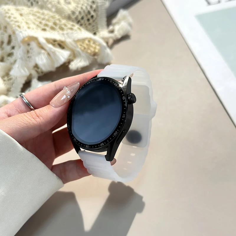 Cinturino 18mm 20mm 22mm per Samsung Galaxy watch 6/5/pro/4 Bracciale classico in silicone Huawei watch GT 4-2-2e-3-3 pro 46mm cinturini